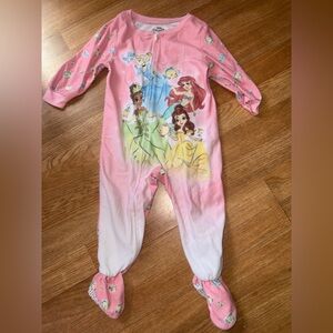 Disney princess pajama footie